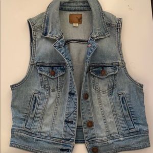 American Eagle denim vest